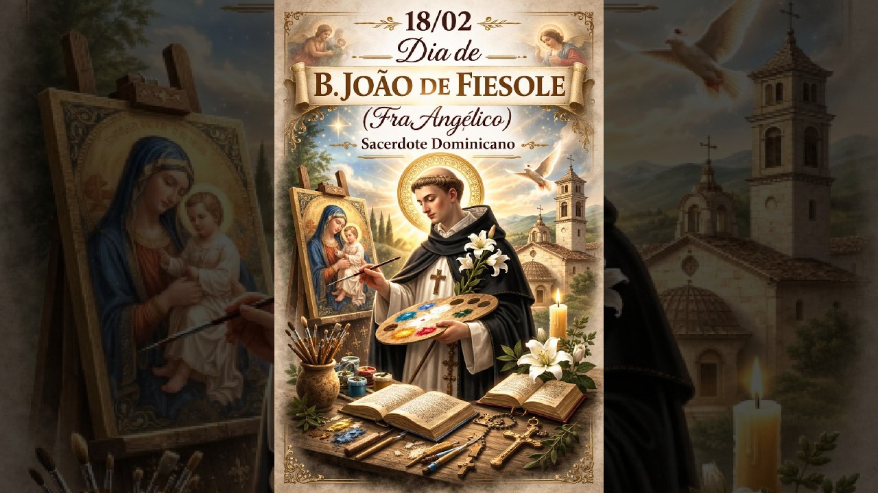 18/02 Dia de B. João de Fiesole (Fra Angélico), sacerdote dominicano