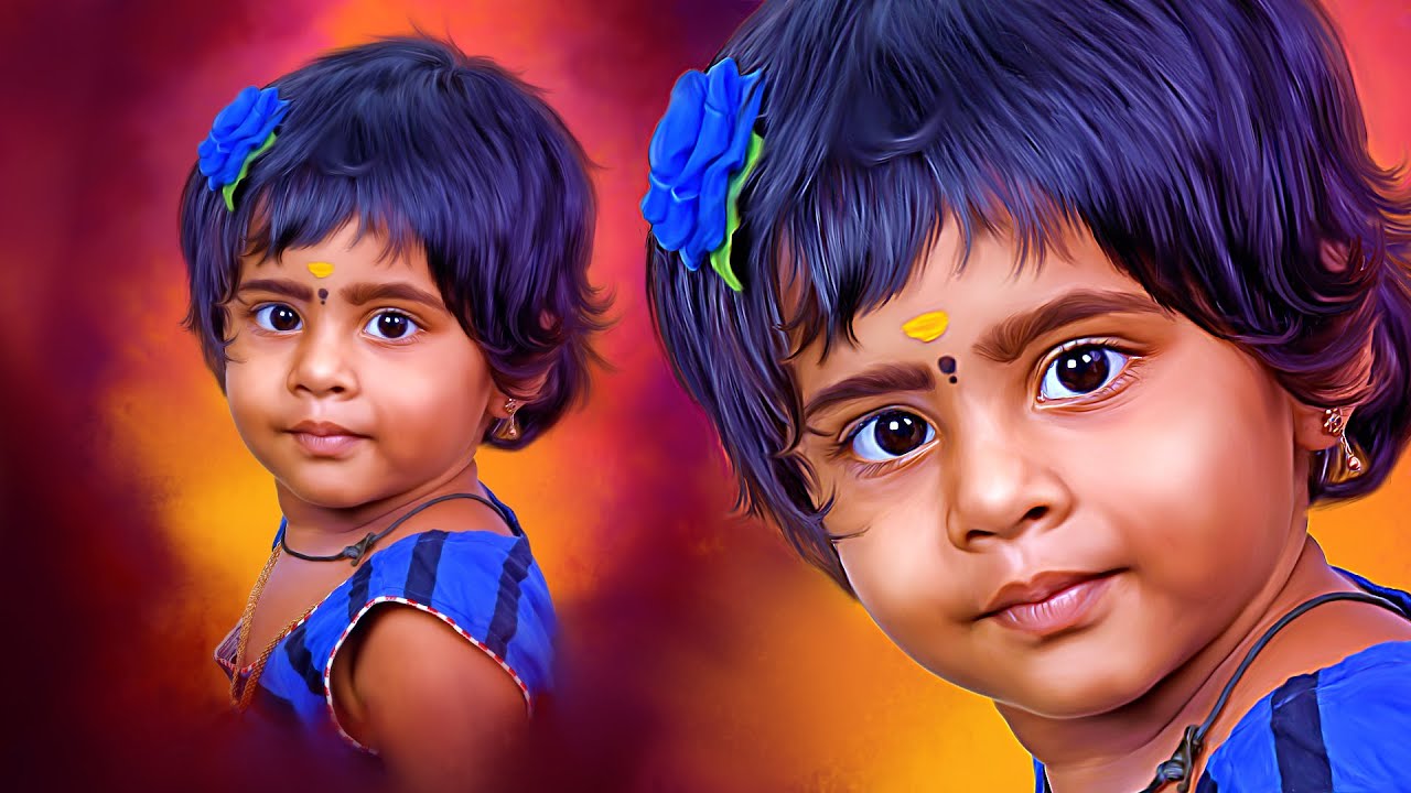 Simple Digital Painting Effect ( Action Include )