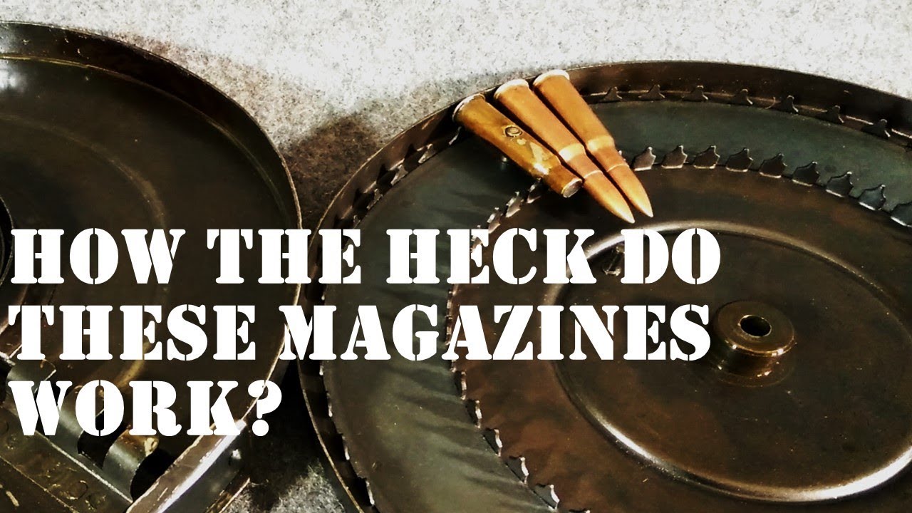 How does a 47rd  Dp-28 / DPM Pan Magazine Work?