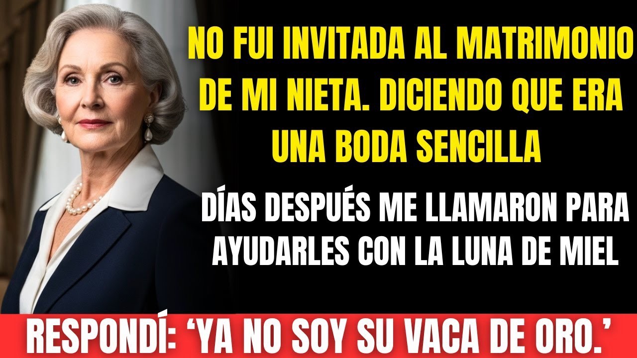 Mi Nieta Se Casó y Me Ocultaron la Boda… Días Después Me Llamaron Para Pagar su Luna de Miel