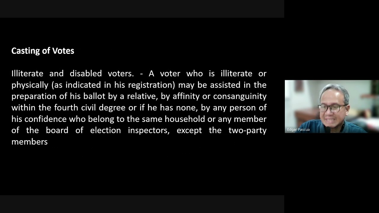 Election Law Review Part 4