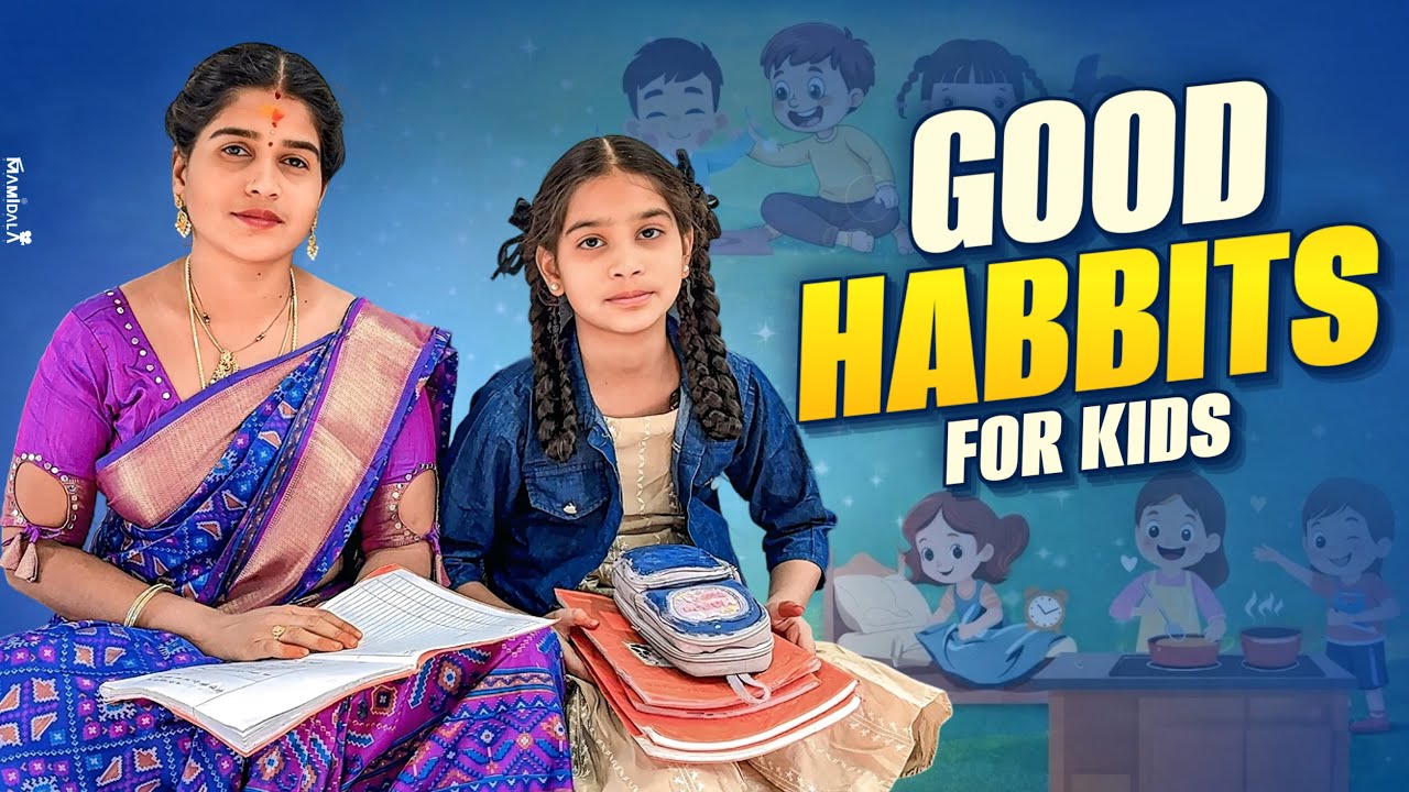 Good Habbits for kids || moral stories || rider mallesh atoz || janavi good habbits video 