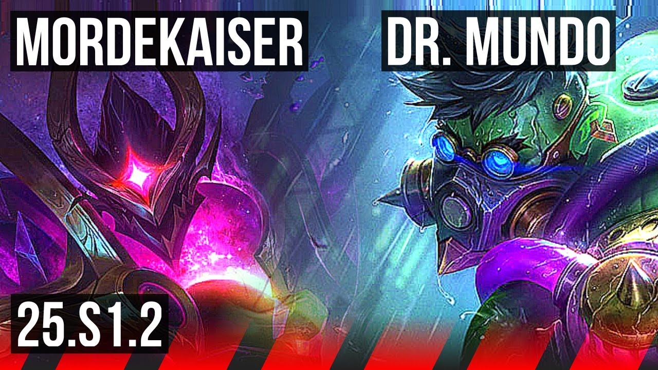 MORDEKAISER vs DR. MUNDO (TOP) | 500+ games | KR Master | 25.S1.2