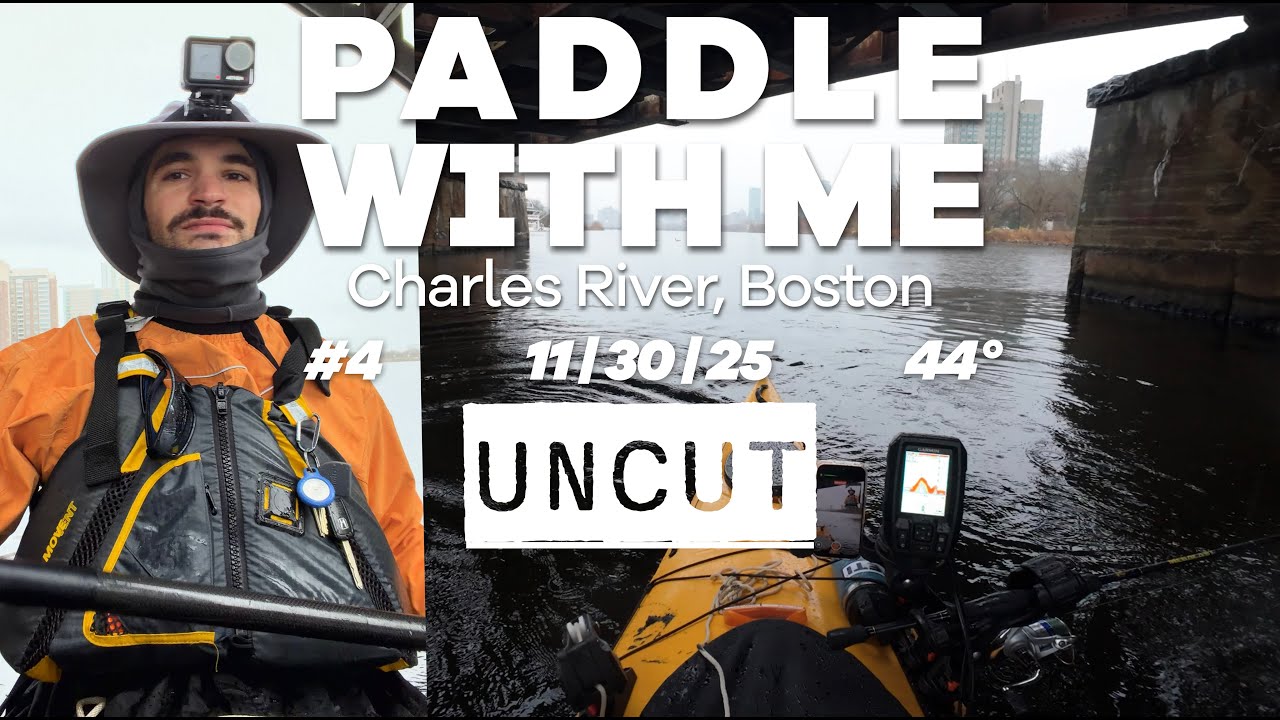 Solo PakaYak Fishing Adventure in Stormy Boston | PWM EP 04 Charles River, Boston, MA
