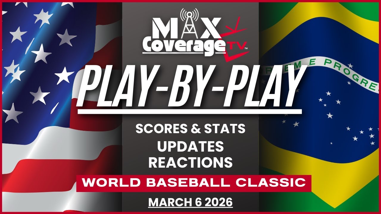 🔴WORLD BASEBALL CLASSIC - United States vs Brazil - Play-By-Play & Reactions (3/6/26)