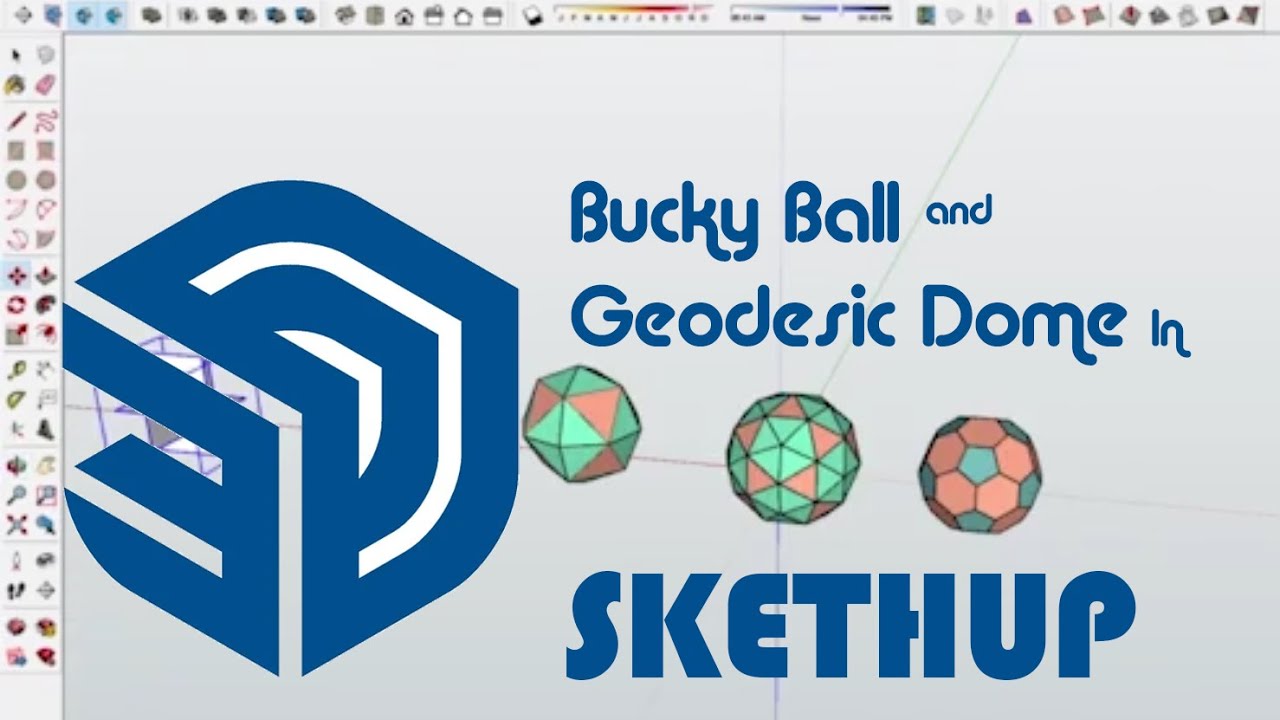 Футбольный мяч в SketchUp: как смоделировать мяч Баки и геометрические объемы в SketchUp?