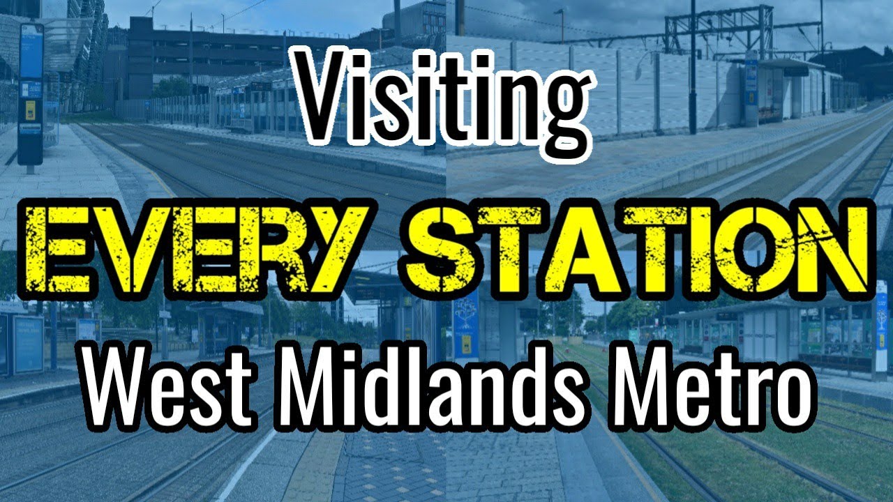All 33 West Midlands Metro Tram Stops (visiting EVERY station)