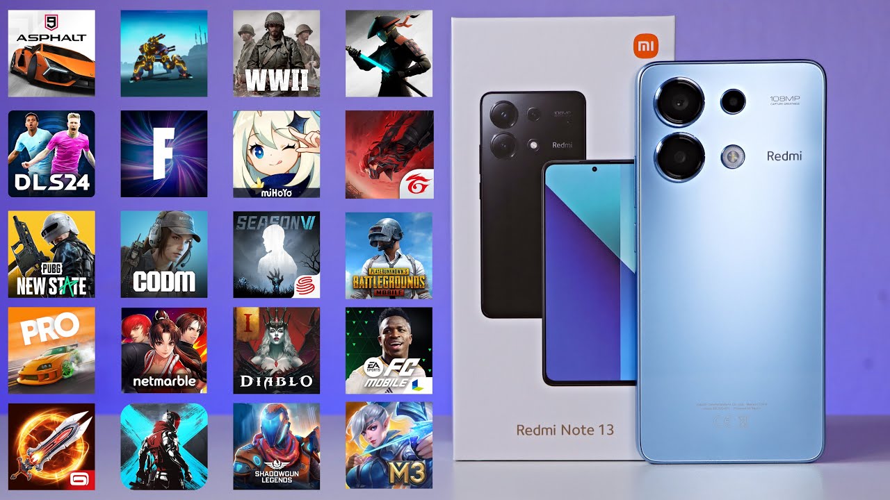 Game Test Xiaomi Redmi Note 13 8GB/256GB in +20 Games Android Fortnite - PUBG -Snapdragon 685 AGAIN🔥