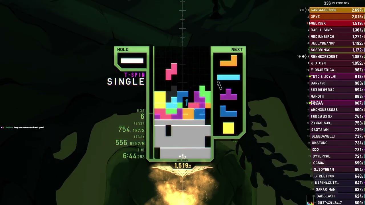 [TETR.IO] still on that U rank grind (20k today???)