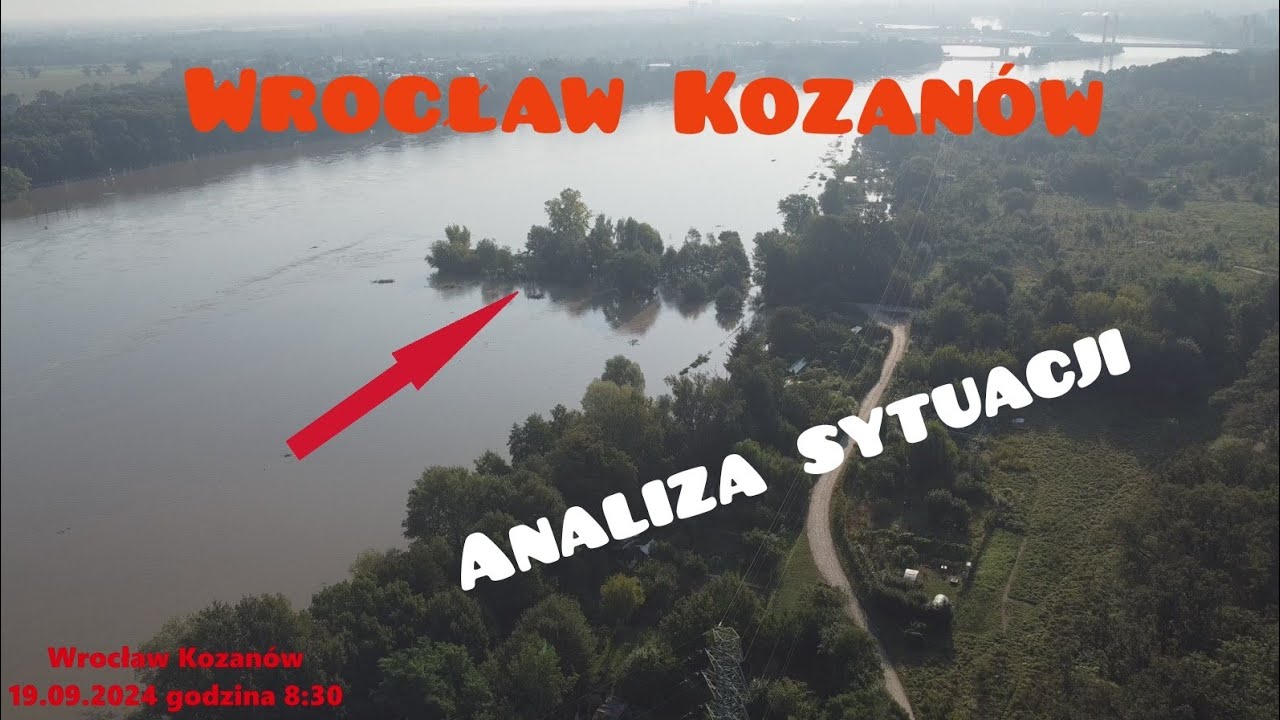 Wrocław Kozanów Powódź - stan obecny - 19.09.2024