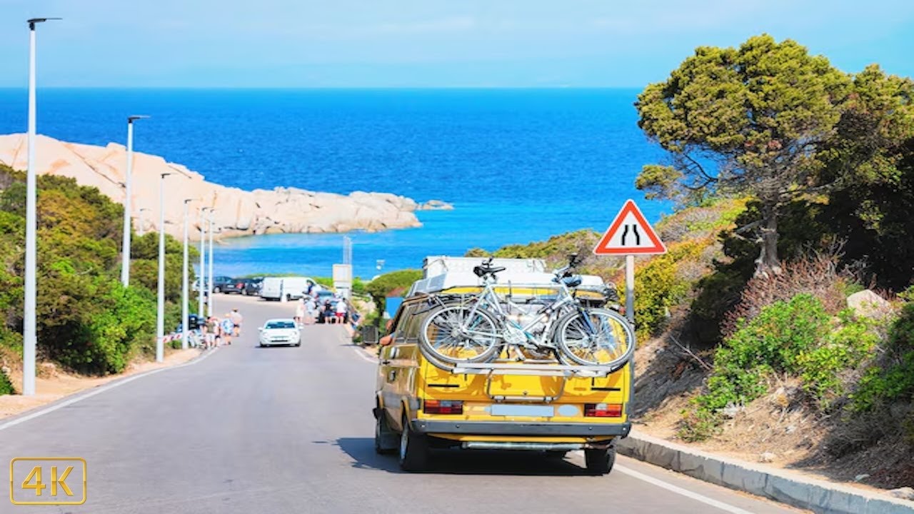 4K DRIVE IN NORTHERN SARDINIA | SANTA TERESA TO SASARI