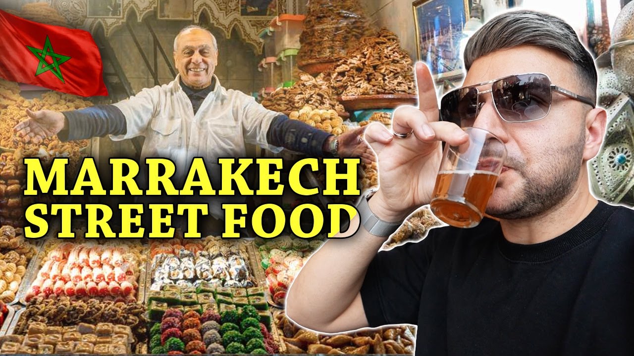 ВПЕРВЫЕ попробовал марокканскую уличную еду в Марракеше 🇲🇦 (невероятно!)
