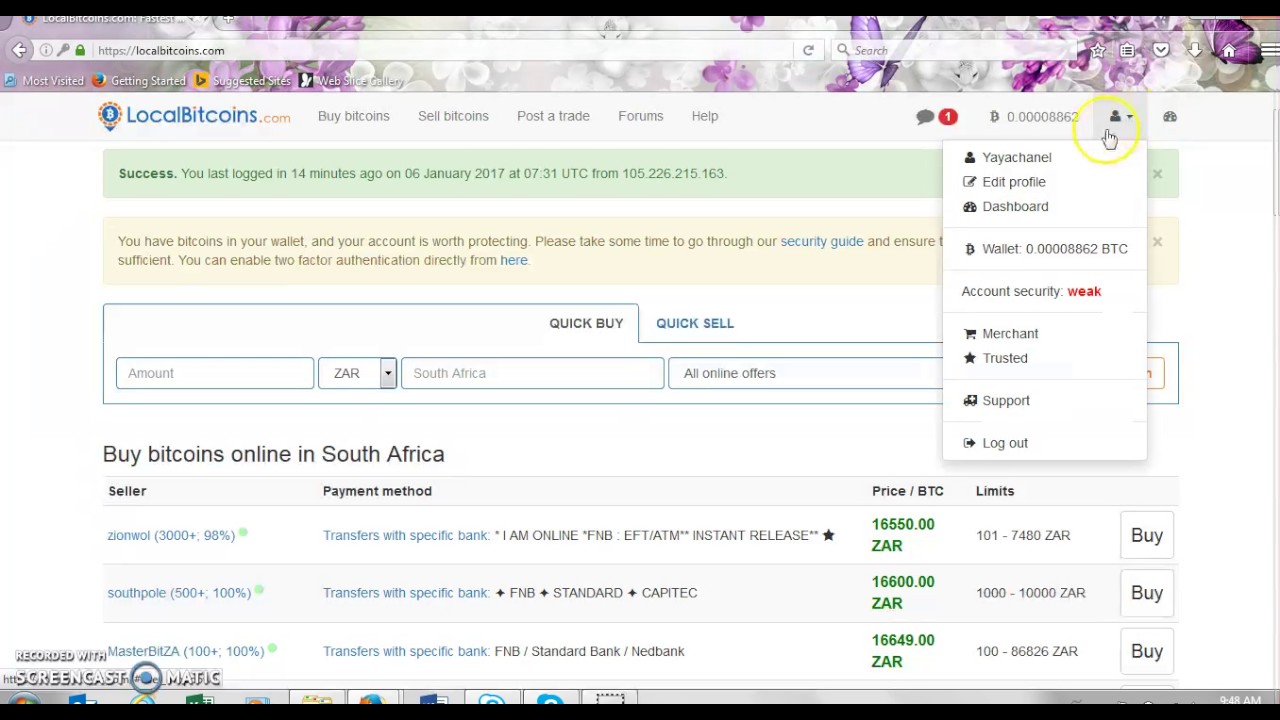 How to find your bitcoin address on Localbitcoins com