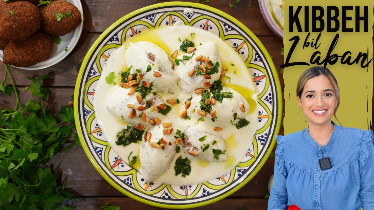 Kibbeh bil Laban - Bulgur-Hack-Kugeln in Joghurtsoße / Kibbeh Labaniyeh / Ramadan Rezepte mit Kiki
