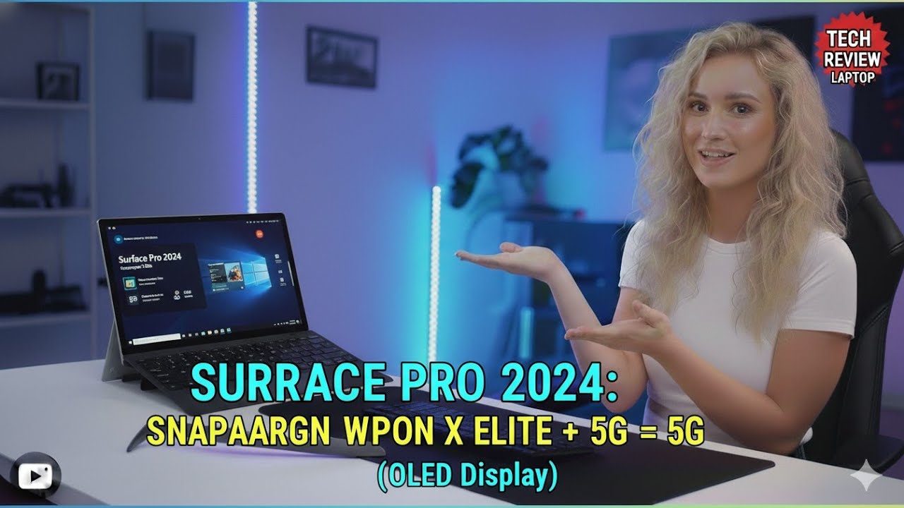 Surface Pro 2024: Snapdragon X Elite + 5G = Laptop KILLER? (OLED Display)