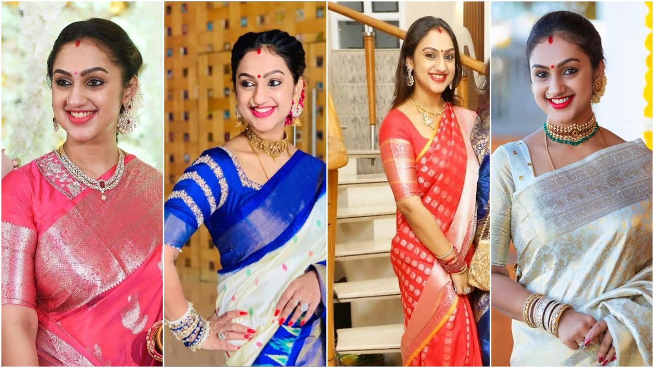 Actress Preetha VijayKumar Saree Collection||Preetha Vijay Kumar Saree Looks in Festivals and Events