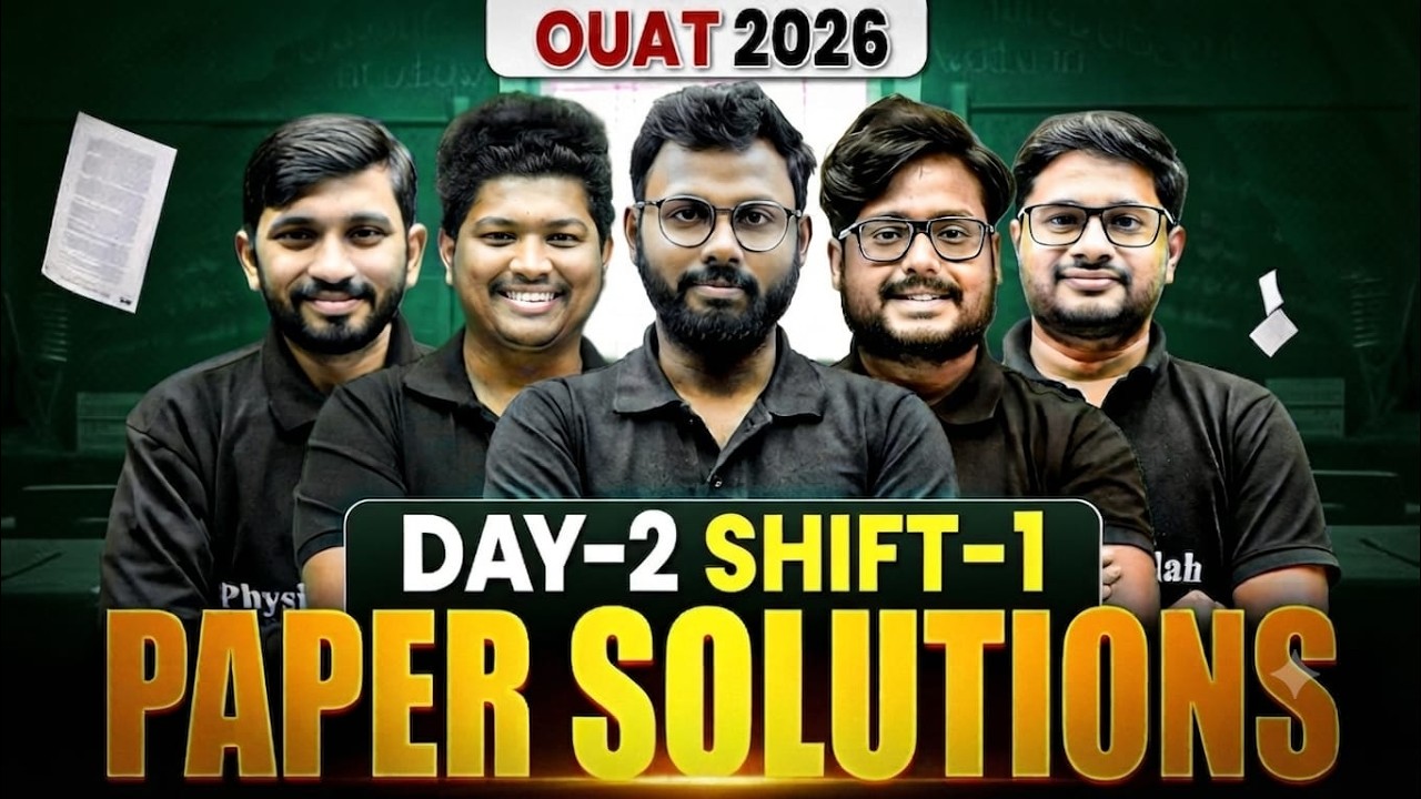 OUAT 2026 Paper Solution | 2nd July Shift 1 | Memory Based Question Answer Key | PW Odisha #ouat