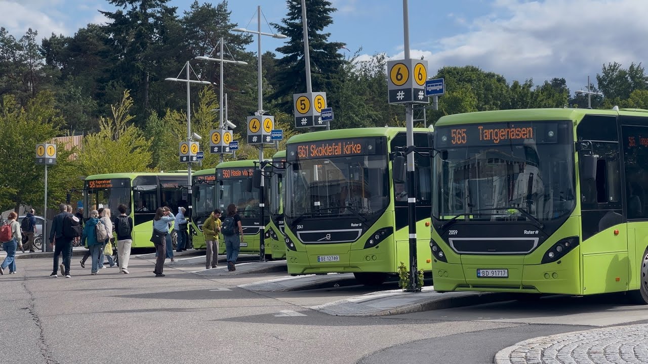 Buses at Nesodden and Drøbak (Nobina and Connect bus)