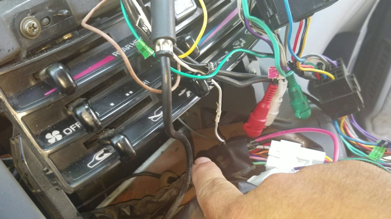 How to install aftermarket stereo in  Toyota Previa 1995.
