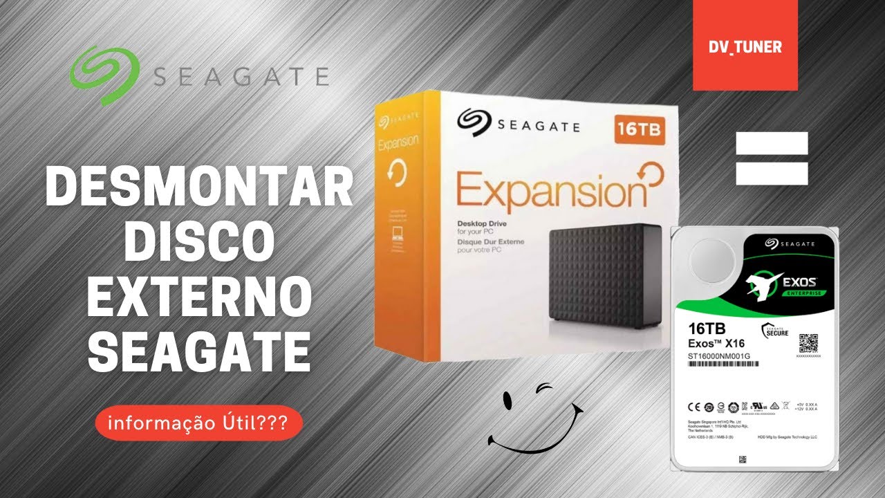 Desmontar disco externo Seagate ✅ 16TB 👏