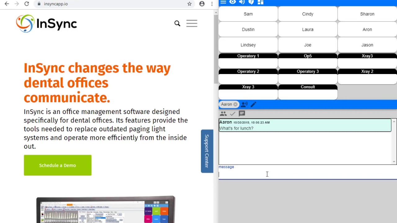 How to Use InSync's Messaging Feature