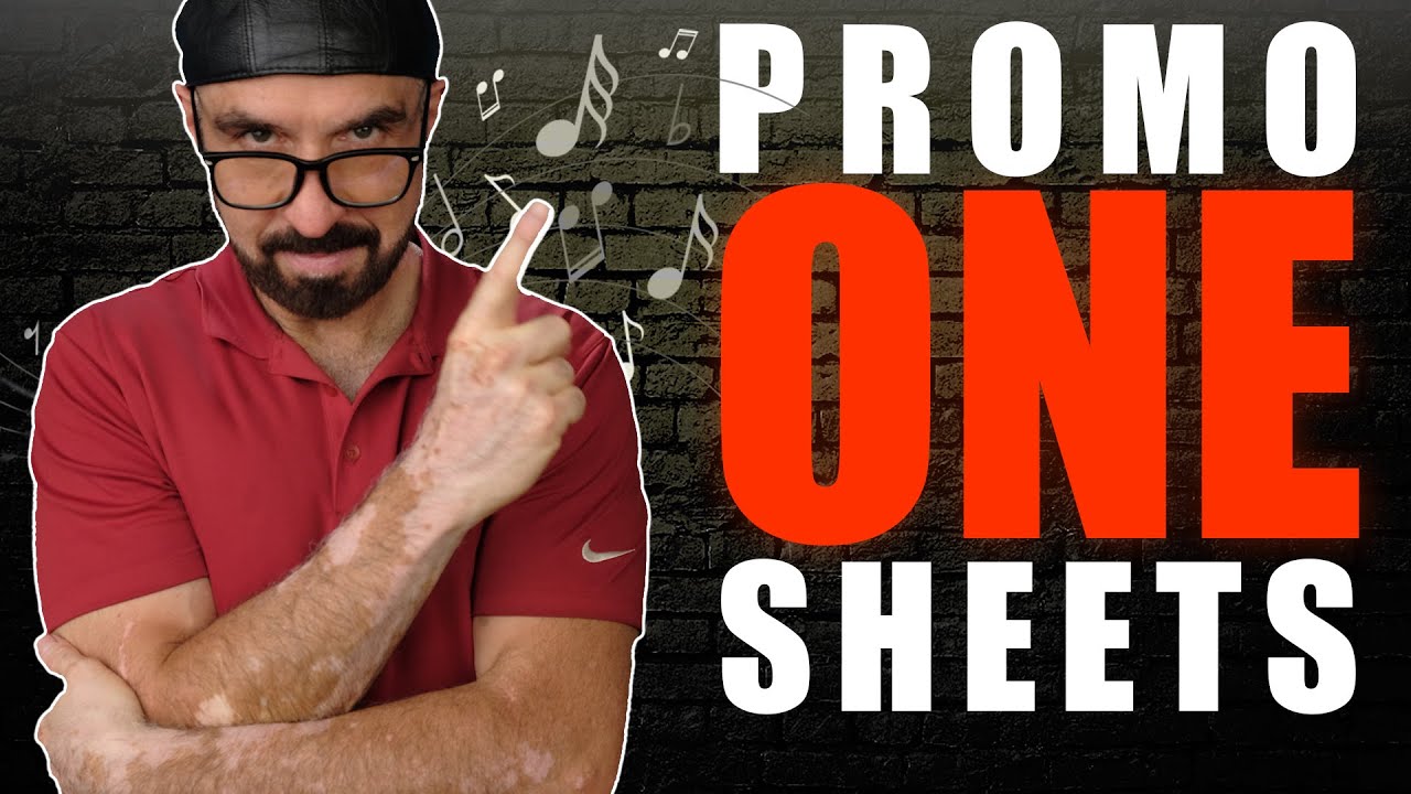 How to Create a ONE SHEET to PROMOTE MUSIC - Fast
