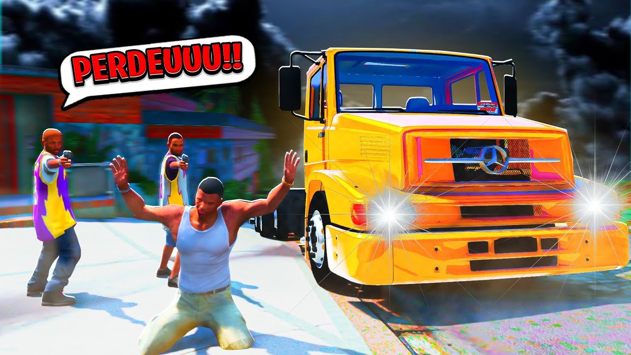 UMA GUANGUE ROUBOU MEU CAMINHÃO! GTA 5 MODS