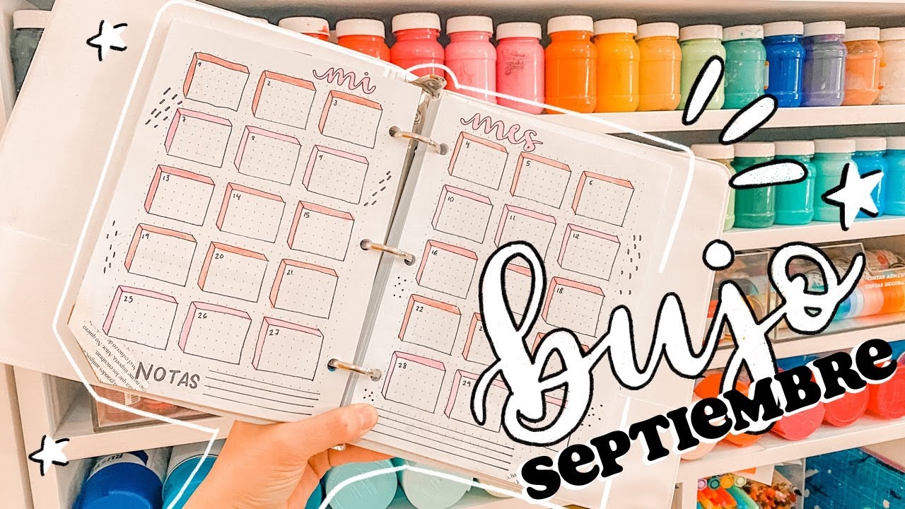 BULLET JOURNAL planea conmigo Septiembre! 2020! ✄ Barbs Arenas Art!