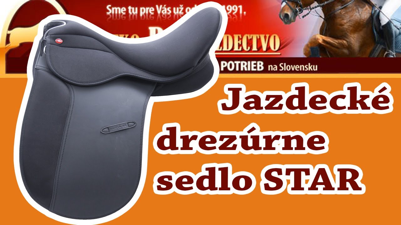 Jazdecké drezúrne sedlo STAR - www.jazdectvo.eu