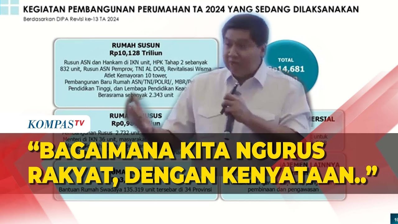 [FULL] Menteri Maruarar Sirait Bicara Konsep 3 Juta Rumah hingga Keterbukaan Anggaran Kementerian