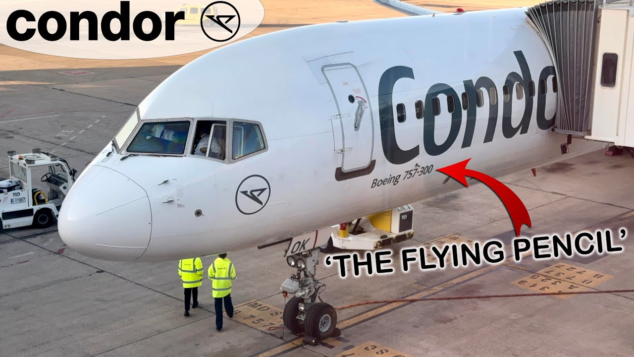 Flying on CONDOR'S BOEING 757-300 Economy - Onboard 'The FLYING PENCIL'