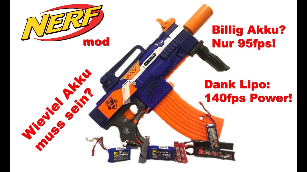 Nerf Tuning Akkus: Was passiert bei zu schwachen Akkus?