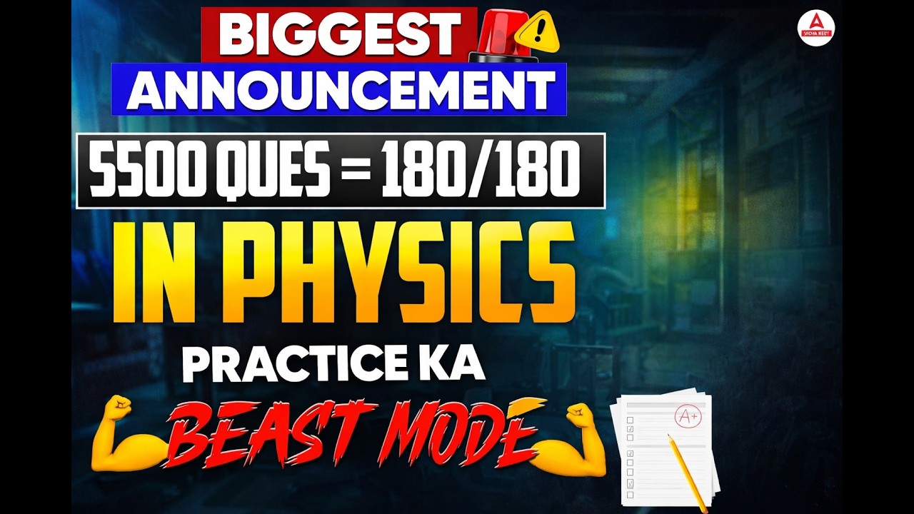 5500 Ques = 180 Marks in NEET Physics ✅ | Complete NEET 2026 Selection Strategy by GG Sir