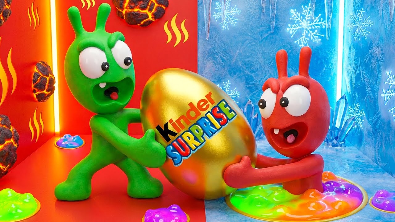 Pea Pea vs the Sneaky Alien — Inside the 2D Hot-Cold Box!Pea Pea Show