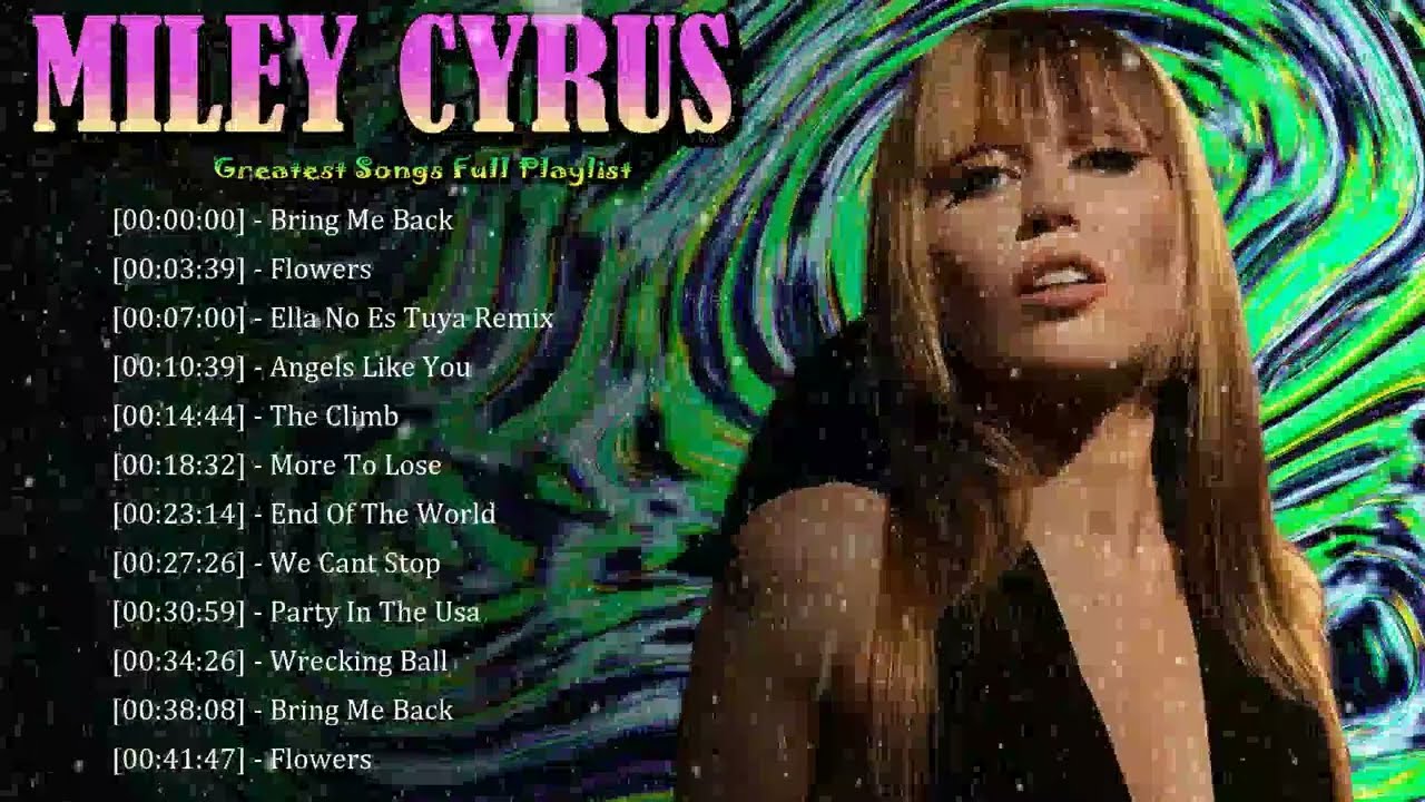 ☁️ Miley Cyrus - Atmospheric reverb and distorted vocal filters in her psychedelic records 🐚