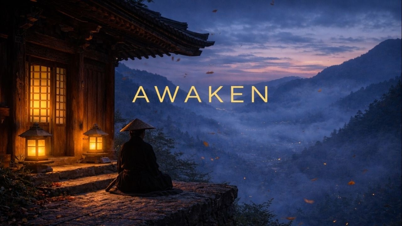 Traditional Japanese Music (邦楽) | Mist Over the Mountain Shrine | Meditation & Calm