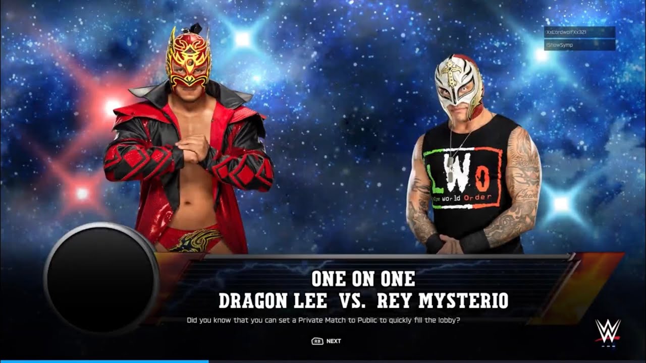 FULL MATCH: Dragon Lee vs Rey Mysterio (WWE 2K25 Online)