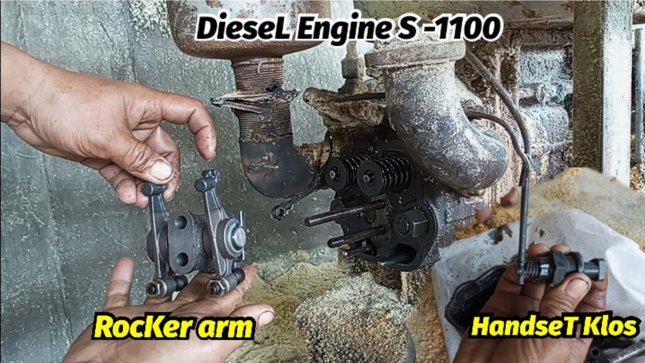 Can,t Starting !! Install Rocker arm & Handset klos S-1100 | Repair Engine