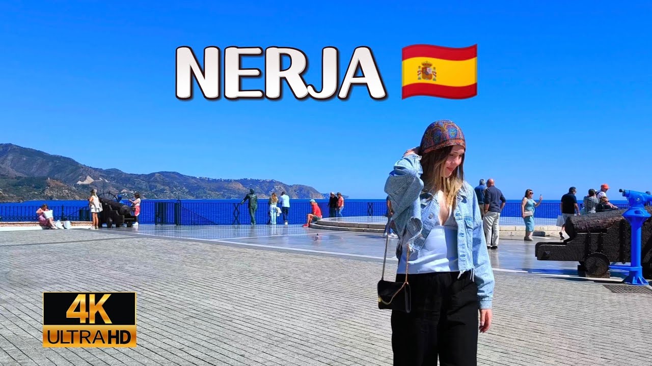 🔥 Paso a paso visita NERJA, Málaga, España 🇪🇸 COSTA DEL SOL 🌞 4K