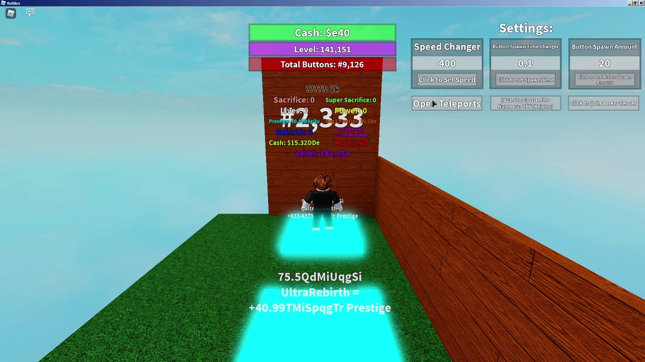 Button simulator infinity Part 4 - Getting e12M ????? and 15 Billion levels.