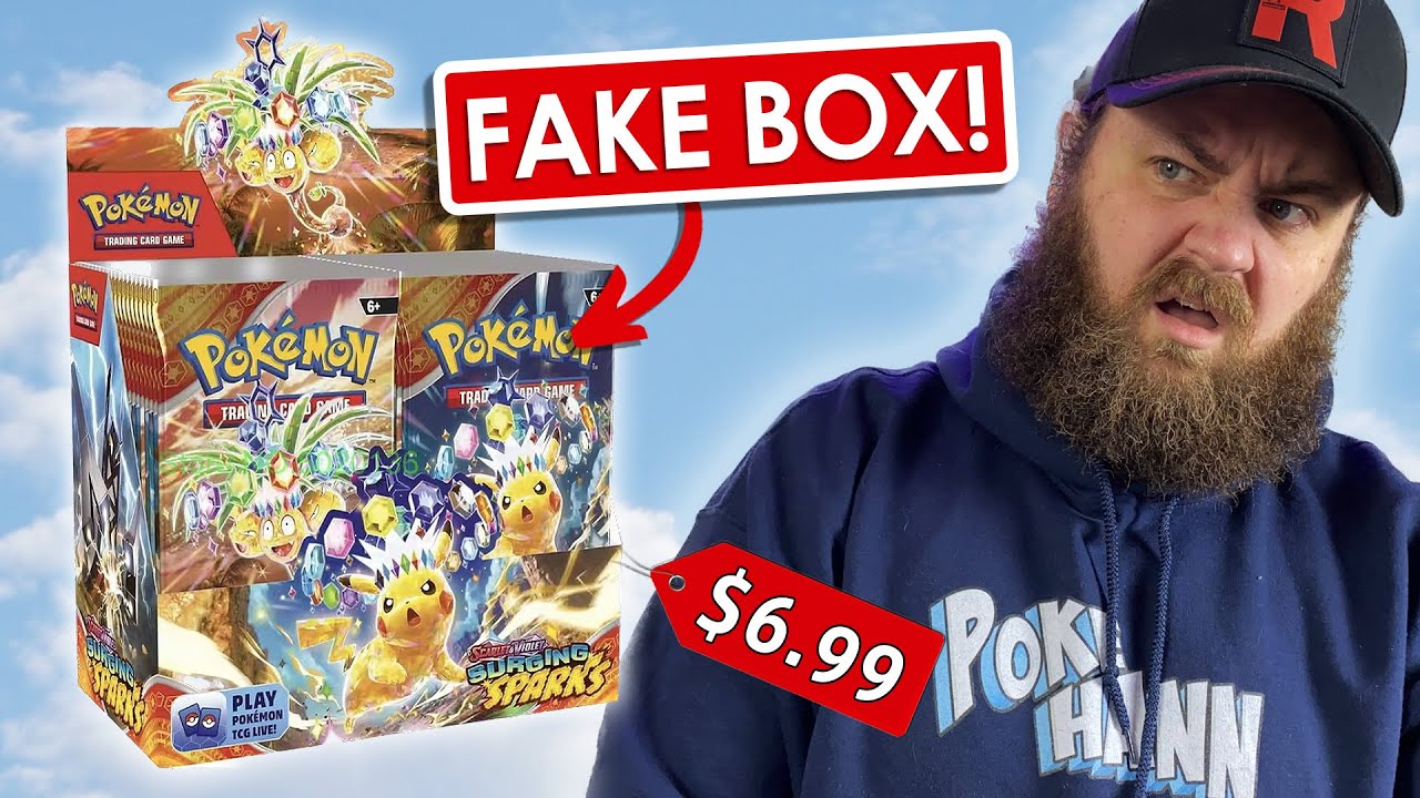 Can You Tell the Difference? FAKE Surging Sparks Booster Box Opening