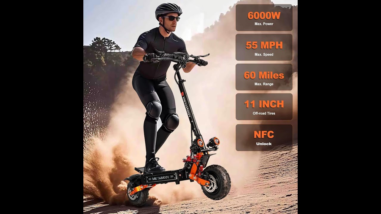 ZO01 Plus Electric Scooter Review  6000W Dual Motors, 55MPH, 60 Mile Range E Scooter!