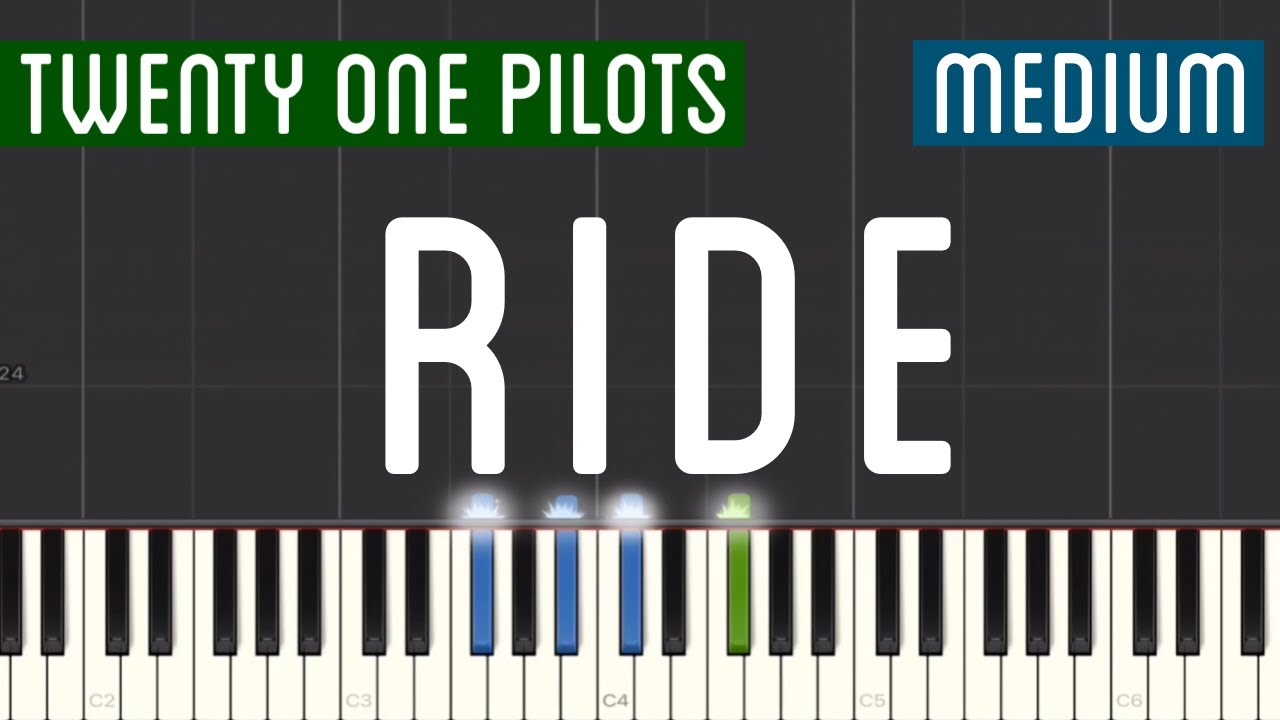 twenty one pilots - Ride Piano Tutorial | Medium