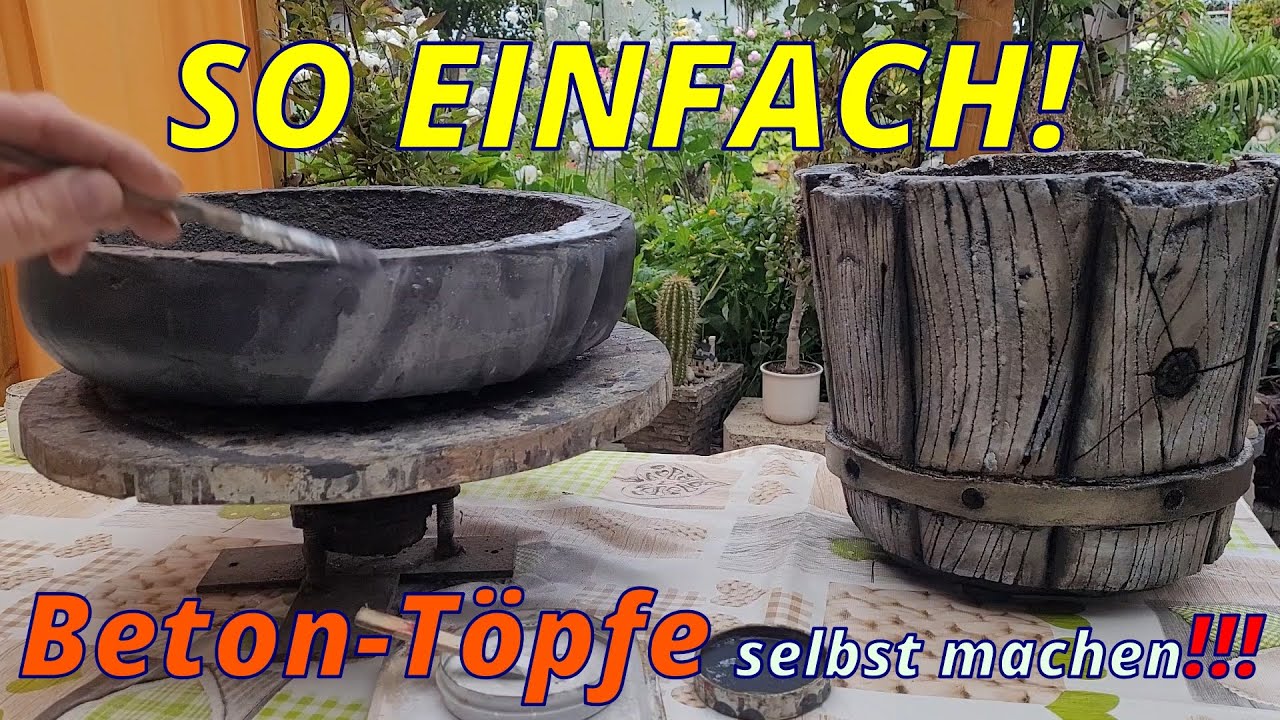 Beton-Töpfe für Bonsai & Sukkulenten: So baust du langlebige Pflanzgefäße! 🌵🌳