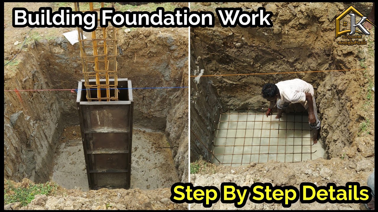 Basement Filling  | Step by step Foundation Marking Concrete for House Construction | footing RCC
