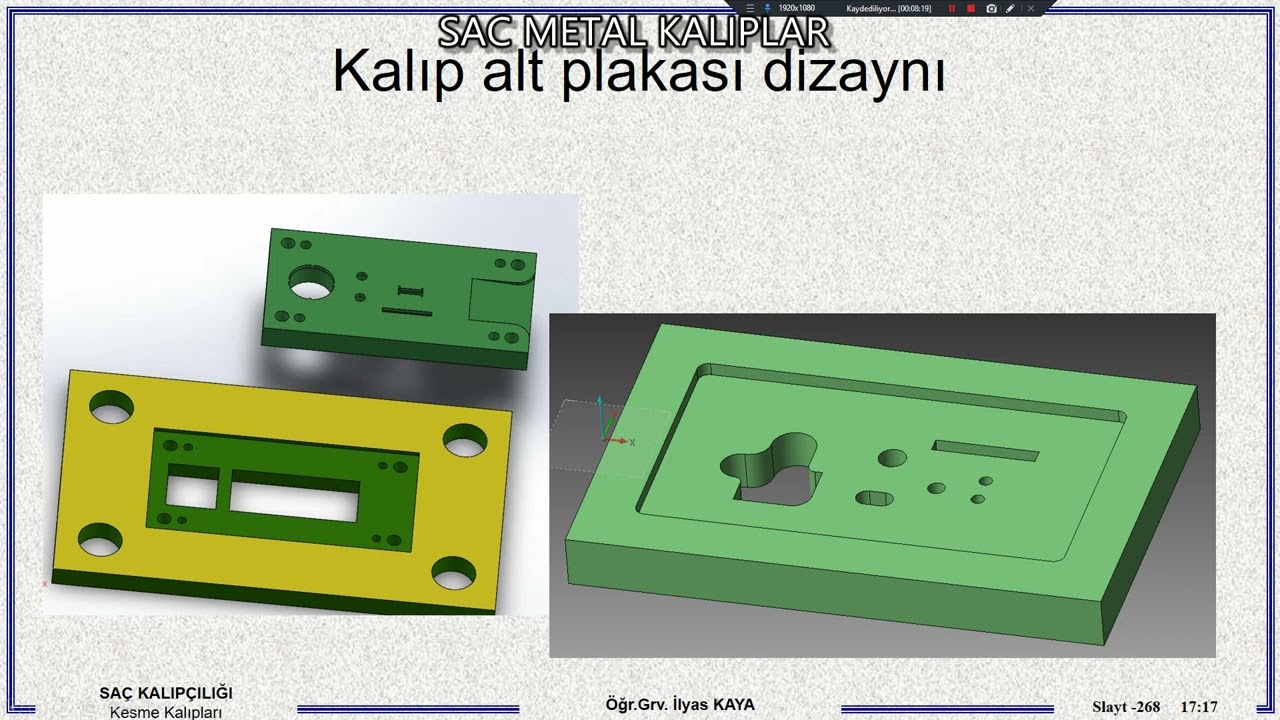 sac kalıplarında  matris ölçülerinin belirlenmesi