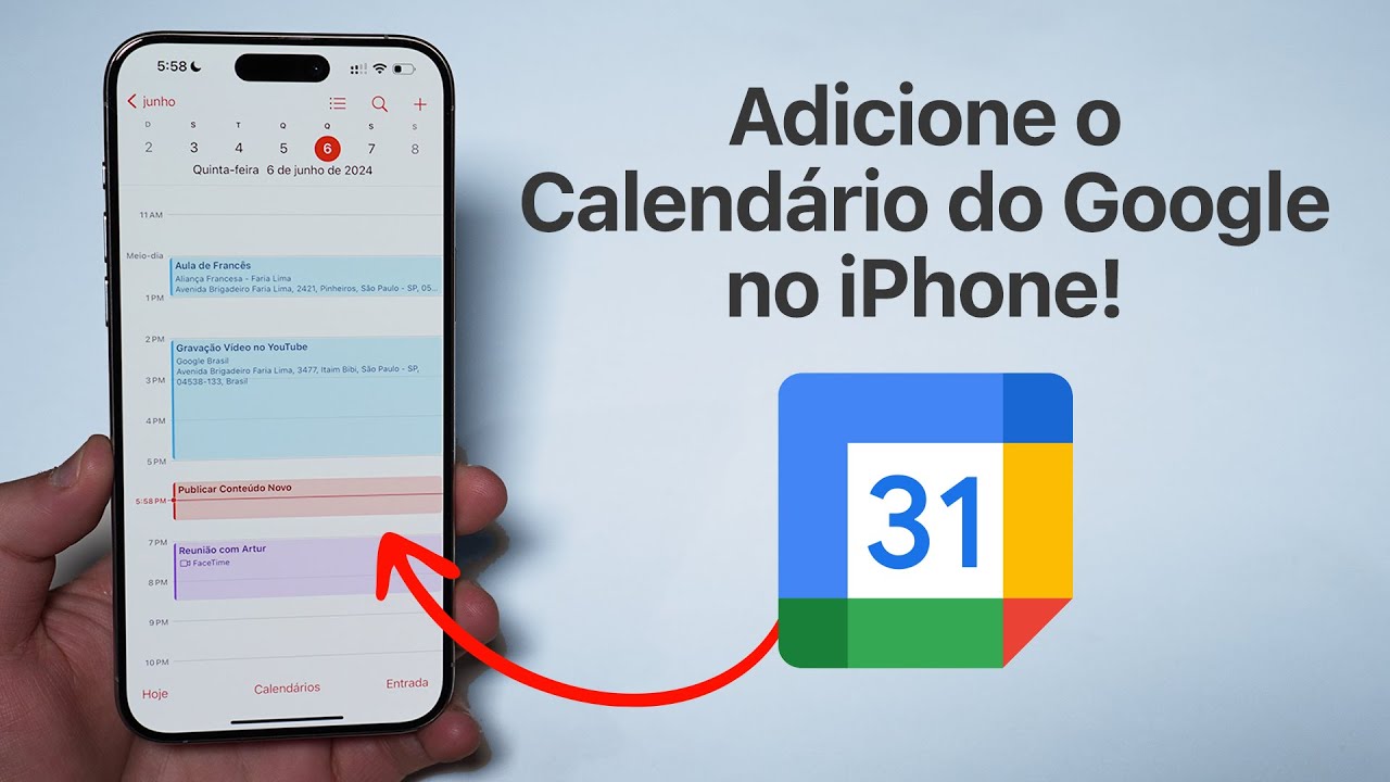 Como Adicionar os Eventos do Google Agenda ao Calendário do iPhone!
