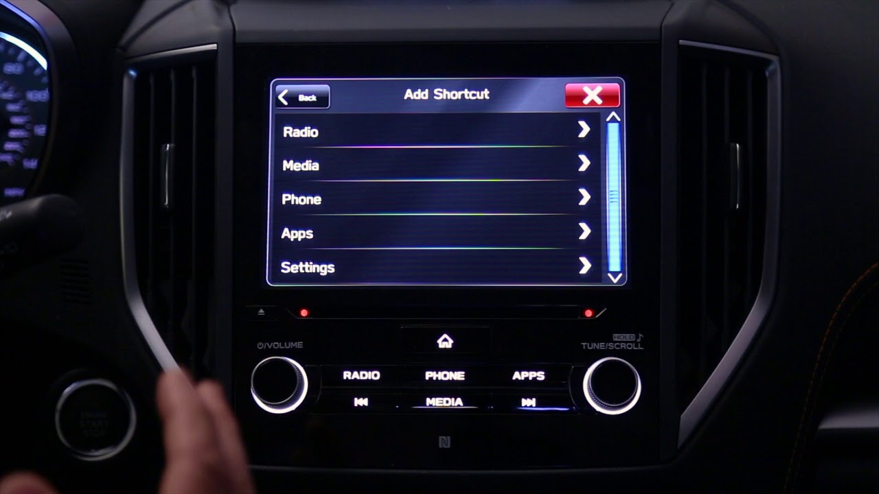 2018 Crosstrek: Set Key Fob Lock settings and How to create a short cut