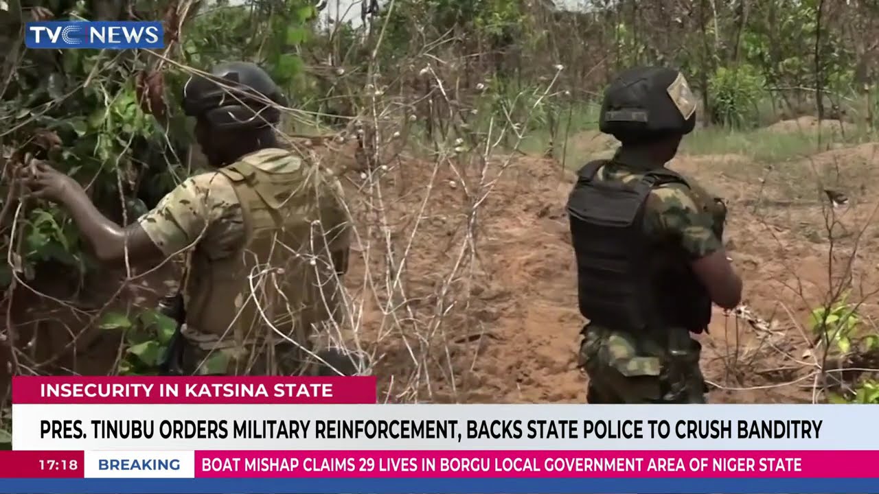 President Tinubu Orders Military Reinforcement, Backs State Police To Crush Banditry