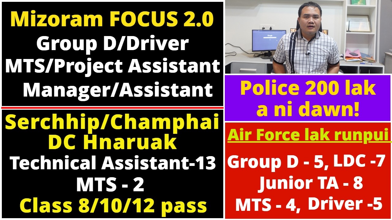 Oferty pracy w rządzie Mizoram &ndash; ponad 400 stanowisk! Policja Mizoram &ndash; 200 os&oacute;b do zrekrutowania...